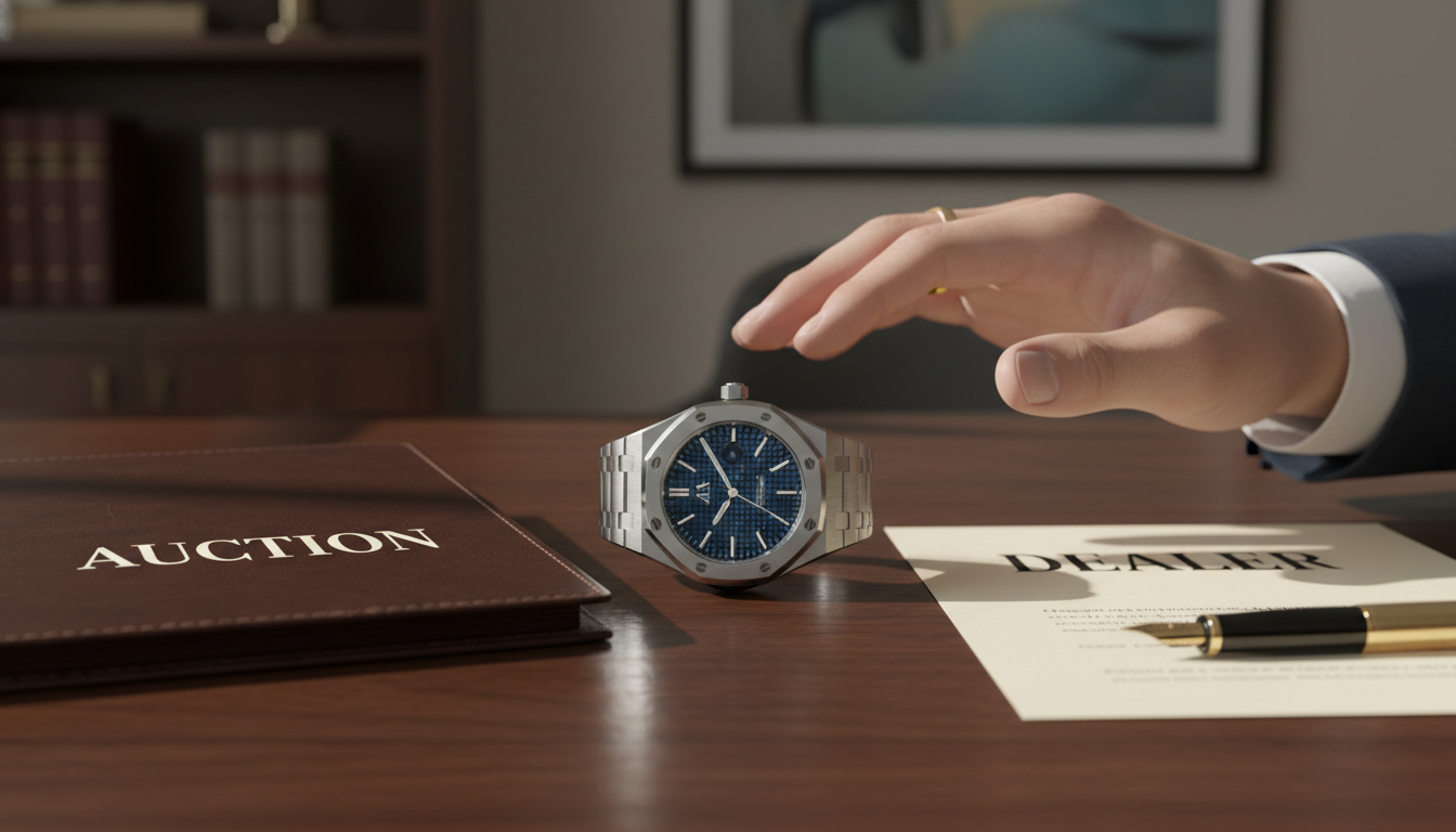 Auction vs. Dealer: A Strategic Guide to Selling Your Luxury Watch